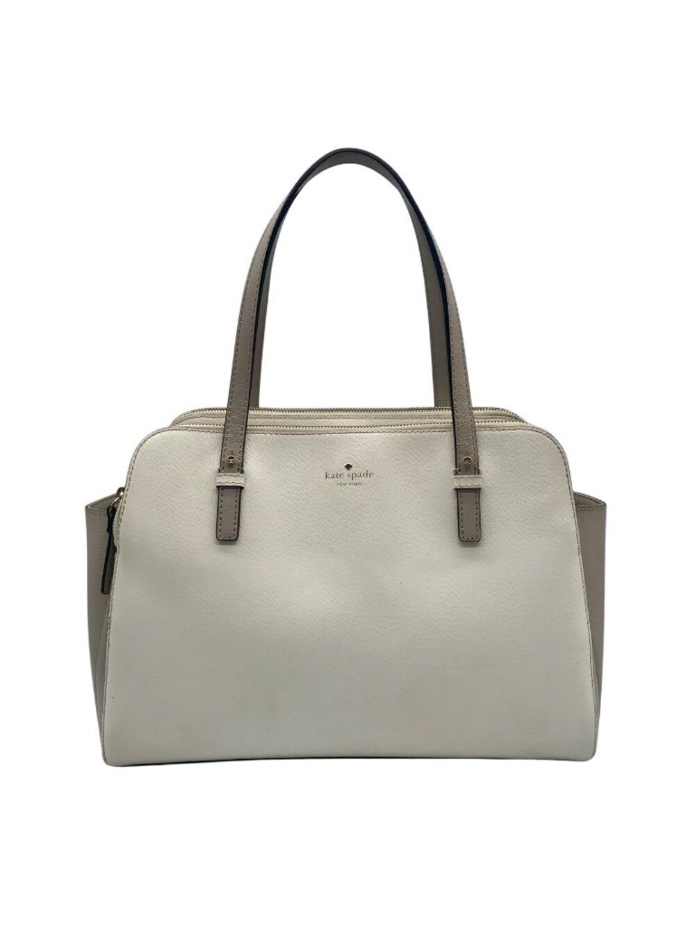 Kate Spade New York Ivory & Cement Grand Street Lydia Shoulder Bag